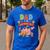 Dad Of The Birthday Boy Carnival Circus 1st Birthday Party Men's Casual T-Shirt Royal Blue