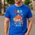 Dad Of The Birthday For Boy Circus Carnival Theme Party Men's Casual T-Shirt Royal Blue