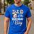 Dad Of The Birthday Boy Cow Farm 1St Birthday Boy Men's Casual T-Shirt Royal Blue