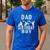 Dad Of The Birthday Boy Dirt Bike B-Day Party Men's Casual T-Shirt Royal Blue