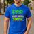 Dad Of The Birthday Boy Family Gaming Pixel Birthday Party Men's Casual T-Shirt Royal Blue