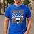 Dad Of The Birthday Boy Football Party Family Matching Men's Casual T-Shirt Royal Blue