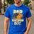 Dad Of Birthday Boy Kids Reptile Birthday Party Men's Casual T-Shirt Royal Blue