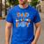 Dad Of The Birthday Boy Matching Family Blippy Men's Casual T-Shirt Royal Blue