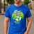 Dad Of The Birthday Boy Matching Family Bowling Birthday Men's Casual T-Shirt Royal Blue