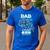 Dad Of The Birthday Boy Matching Video Game Birthday Party Men's Casual T-Shirt Royal Blue