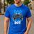 Dad Of The Birthday Boy Matching Video Gamer Birthday Party Men's Casual T-Shirt Royal Blue
