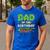 Dad Of The Birthday Boy Pixel Gamer Party Matching Family Men's Casual T-Shirt Royal Blue
