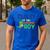 Dad Of The Birthday For Boy Saurus Rex Dinosaur Party Men's Casual T-Shirt Royal Blue