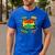 Dad Of The Birthday Boy Shirt Father Superhero Comic Party Men's Casual T-Shirt Royal Blue