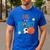 Dad Of The Birthday Boy Sports Matching Family Men's Casual T-Shirt Royal Blue