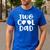 Dad Of The Birthday Boy Two Cool 2nd Bday Father Papa Daddy Men's Casual T-Shirt Royal Blue