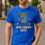 Dad Of The Birthday Boy Video Gamer Pixel Number Men's Casual T-Shirt Royal Blue