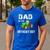 Dad Of The Birthday Boy Vintage Farm Tractor Party Family Men's Casual T-Shirt Royal Blue