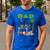Dad Of The Birthday Boy Wild Zoo Theme Safari Party Men's Casual T-Shirt Royal Blue