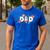 Dad Of The Birthday Boys Space Astronaut 1st Birthday Family Men's Casual T-Shirt Royal Blue