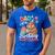 Dad Of The Birthday Capybara Boba Tea Girl Bday Party Family Men's Casual T-Shirt Royal Blue