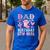 Dad Of The Birthday Cow-Girl Rodeo Cowgirl Bday Men's Casual T-Shirt Royal Blue