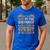 Dad Of The Birthday Cowboy Cute Western Bday Boy Birthday Men's Casual T-Shirt Royal Blue