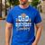 Dad Of The Birthday Cowboy Themed Birthday Boy Rodeo Cowboy Men's Casual T-Shirt Royal Blue
