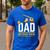 Dad Birthday Crew Construction Men's Casual T-Shirt Royal Blue