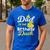 Dad Of The Birthday Duck Boy Rubber Duck Birthday Girl Men's Casual T-Shirt Royal Blue Dad Of The Birthday Duck Boy Rubber Duck Birthday Girl Men's Casual T-Shirt Royal Blue