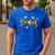 Dad Of The Birthday First Trip Around The Sun Bday Boy Men's Casual T-Shirt Royal Blue