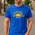 Dad Of The Birthday First Trip Around The Sun Birthday Men's Casual T-Shirt Royal Blue