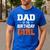Dad Of The Birthday Girl Basketball Dad Family Matching Men's Casual T-Shirt Royal Blue