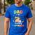 Dad Of The Birthday Girl Capybara Bday Party Family Men's Casual T-Shirt Royal Blue