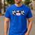 Dad Of The Birthday Girl Cow Daddy Papa Bday Matching Men's Casual T-Shirt Royal Blue