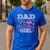 Dad Of The Birthday Girl Cute Pink Matching Family Party Men's Casual T-Shirt Royal Blue
