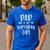 Dad Of The Birthday Girl Daddy & Daughter Bday Party Father Men's Casual T-Shirt Royal Blue