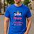 Dad Of The Birthday Girl Family Matching Unicorn Birthday Men's Casual T-Shirt Royal Blue