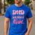 Dad Of The Birthday Girl Family Pink Coquette Bow Men's Casual T-Shirt Royal Blue Dad Of The Birthday Girl Family Pink Coquette Bow Men's Casual T-Shirt Royal Blue