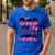 Dad Of The Birthday Girl Pink Family Birthday Girls Party Men's Casual T-Shirt Royal Blue