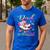 Dad Of The Birthday Girl Rolling Skate Family Matching Men's Casual T-Shirt Royal Blue