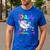 Dad Of The Birthday Girl Skater Roller Skate Family Party Men's Casual T-Shirt Royal Blue