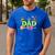 Dad Of The Birthday Girl Witch Family Party Decorations Men's Casual T-Shirt Royal Blue