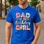 Dad Of The Birthday Ice Cream Family Matching Party Men's Casual T-Shirt Royal Blue