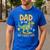 Dad Of The Birthday Party Outfit Dinosaur Squad Daddy Men's Casual T-Shirt Royal Blue