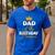 Dad Of The Birthday Prince Boy Bday Party Idea For Him Men's Casual T-Shirt Royal Blue Dad Of The Birthday Prince Boy Bday Party Idea For Him Men's Casual T-Shirt Royal Blue