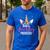 Dad Of The Birthday Princess Father Unicorn Birthday Men's Casual T-Shirt Royal Blue