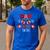Dad Of The Birthday Twins Ladybug Birthday Family Matching Men's Casual T-Shirt Royal Blue