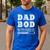 Dad Bod In Progress Men's Casual T-Shirt Royal Blue