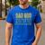 Dad Bod Squad Shirt Men Fathers Day Men's Casual T-Shirt Royal Blue