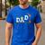 Dad Construction Excavator Family Matching Bday Party Men's Casual T-Shirt Royal Blue
