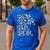 Dad Dada Daddy Bruh Papa Cow Daddy Love Cows Dad Cow Print Men's Casual T-Shirt Royal Blue