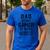 Dad By Day Gamer By Night Father's Day Gaming Men's Casual T-Shirt Royal Blue