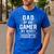 Dad By Day Gamer By Night PC Gaming Gift Men's Casual T-Shirt Royal Blue